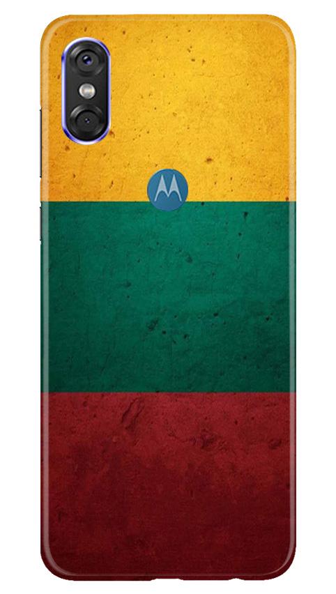 Color Pattern Mobile Back Case for Moto P30 Play (Design - 374)