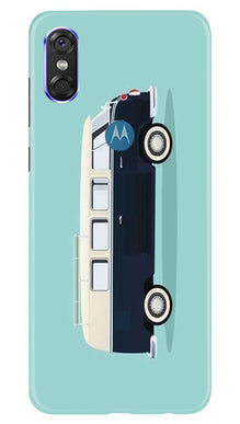 Travel Bus Mobile Back Case for Moto P30 Play (Design - 379)
