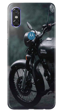 Royal Enfield Mobile Back Case for Moto P30 Play (Design - 380)
