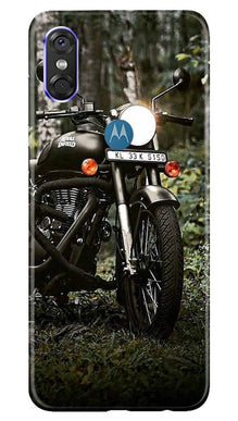 Royal Enfield Mobile Back Case for Moto P30 Play (Design - 384)