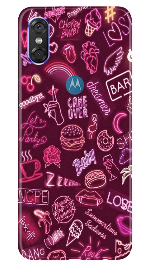 Party Theme Mobile Back Case for Moto One (Design - 392)