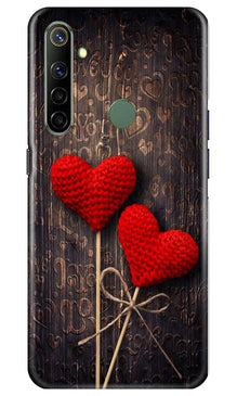 Red Hearts Mobile Back Case for Realme Narzo 10 (Design - 80)