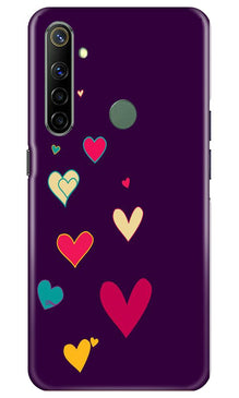 Purple Background Mobile Back Case for Realme Narzo 10  (Design - 107)