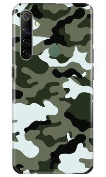 Army Camouflage Mobile Back Case for Realme Narzo 10  (Design - 108)