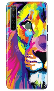 Colorful Lion Mobile Back Case for Realme Narzo 10  (Design - 110)