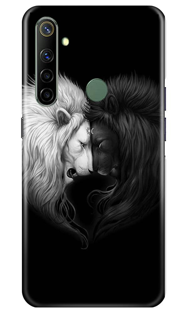 Dark White Lion Case for Realme Narzo 10  (Design - 140)