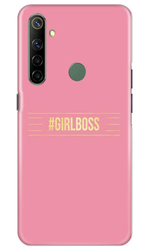 Girl Boss Pink Mobile Back Case for Realme Narzo 10 (Design - 263)