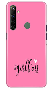 Girl Boss Pink Mobile Back Case for Realme Narzo 10 (Design - 269)