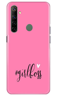 Girl Boss Pink Mobile Back Case for Realme Narzo 10 (Design - 269)