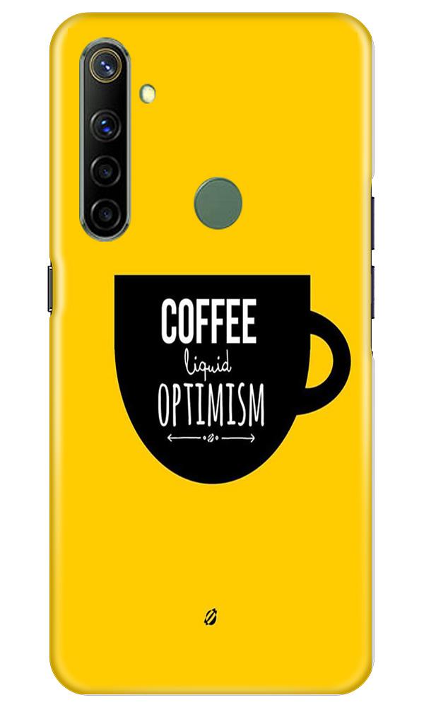 Coffee Optimism Mobile Back Case for Realme Narzo 10 (Design - 353)