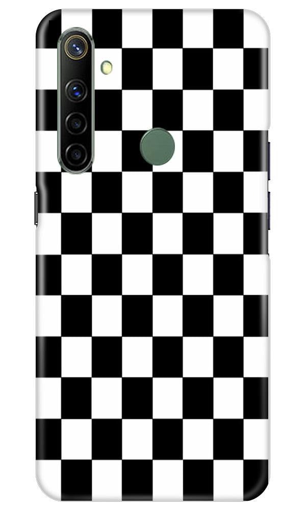 Black White Boxes Mobile Back Case for Realme Narzo 10 (Design - 372)