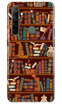 Book Shelf Mobile Back Case for Realme Narzo 10 (Design - 390)
