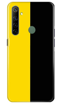 Black Yellow Pattern Mobile Back Case for Realme Narzo 10 (Design - 397)