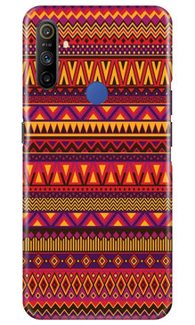 Zigzag line pattern2 Mobile Back Case for Realme Narzo 10a (Design - 10)