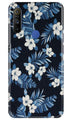 White flowers Blue Background2 Case for Realme Narzo 10a