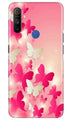 White Pick Butterflies Case for Realme Narzo 10a
