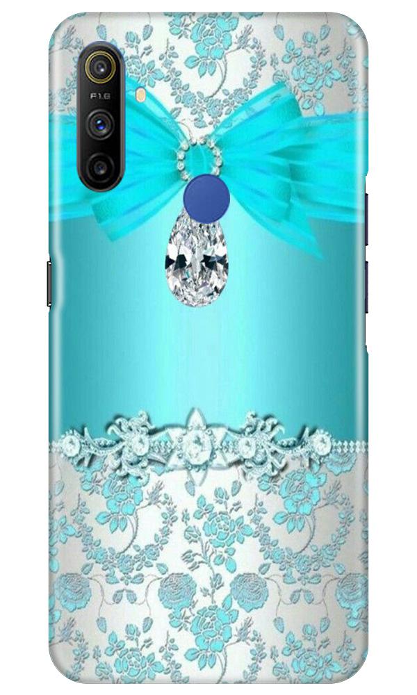 Shinny Blue Background Case for Realme Narzo 10a