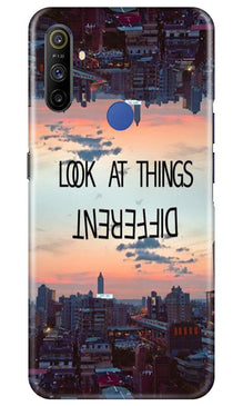 Look at things different Mobile Back Case for Realme Narzo 10a (Design - 99)