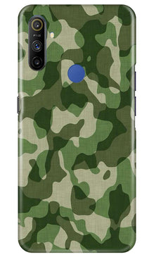 Army Camouflage Mobile Back Case for Realme Narzo 10a  (Design - 106)