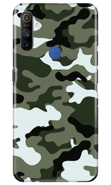 Army Camouflage Mobile Back Case for Realme Narzo 10a  (Design - 108)