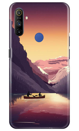 Mountains Boat Case for Realme Narzo 10a (Design - 181)