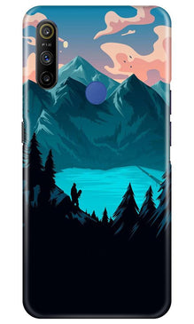 Mountains Mobile Back Case for Realme Narzo 10a (Design - 186)
