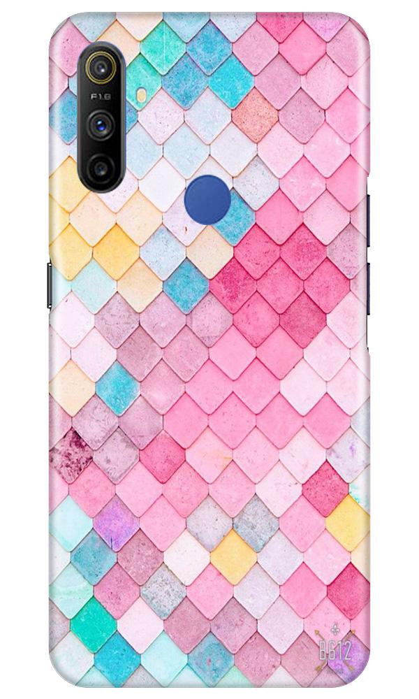 Pink Pattern Case for Realme Narzo 10a (Design No. 215)