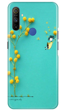 Flowers Girl Mobile Back Case for Realme Narzo 10a (Design - 216)