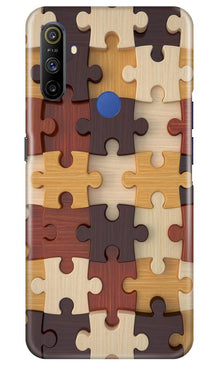 Puzzle Pattern Mobile Back Case for Realme Narzo 10a (Design - 217)