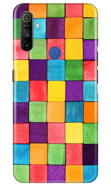 Colorful Square Mobile Back Case for Realme Narzo 10a (Design - 218)