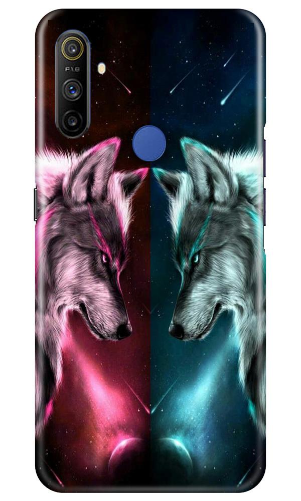 Wolf fight Case for Realme Narzo 10a (Design No. 221)