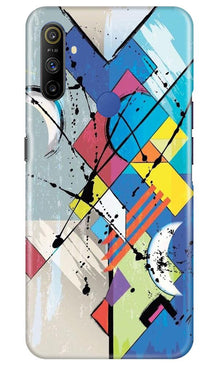 Modern Art Mobile Back Case for Realme Narzo 10a (Design - 235)