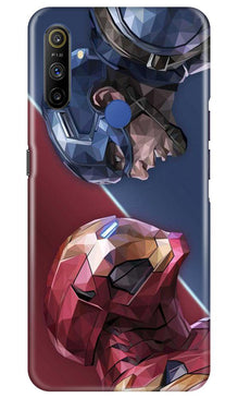 Ironman Captain America Mobile Back Case for Realme Narzo 10a (Design - 245)
