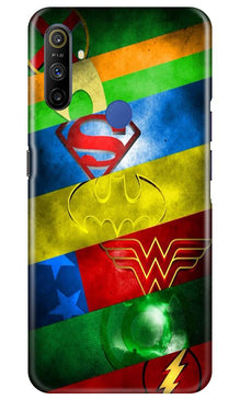 Superheros Logo Mobile Back Case for Realme Narzo 10a (Design - 251)