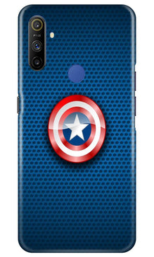Captain America Shield Mobile Back Case for Realme Narzo 10a (Design - 253)