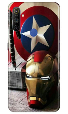 Ironman Captain America Mobile Back Case for Realme Narzo 10a (Design - 254)