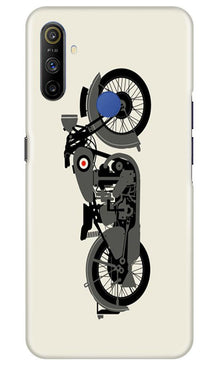 MotorCycle Mobile Back Case for Realme Narzo 10a (Design - 259)