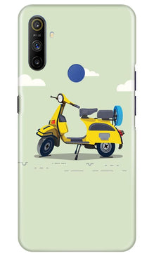 Vintage Scooter Mobile Back Case for Realme Narzo 10a (Design - 260)