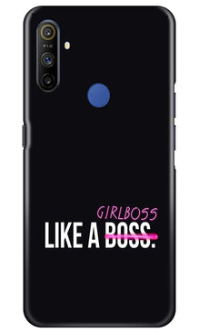 Like a Girl Boss Mobile Back Case for Realme Narzo 10a (Design - 265)