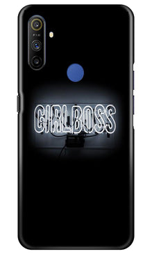 Girl Boss Black Mobile Back Case for Realme Narzo 10a (Design - 268)