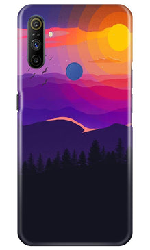 Sun Set Mobile Back Case for Realme Narzo 10a (Design - 279)