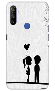 Cute Kid Couple Mobile Back Case for Realme Narzo 10a (Design - 283)