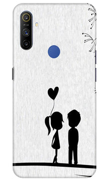 Cute Kid Couple Mobile Back Case for Realme Narzo 10a (Design - 283)
