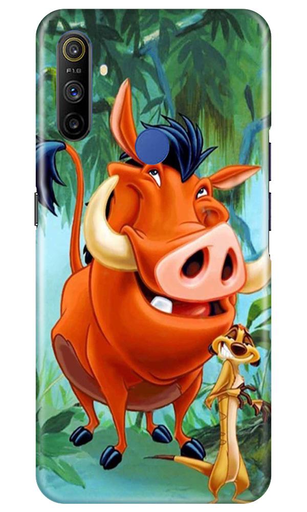 Timon and Pumbaa Mobile Back Case for Realme Narzo 10a (Design - 305)