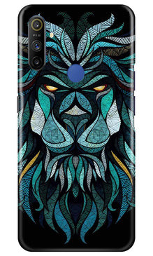 Lion Mobile Back Case for Realme Narzo 10a (Design - 314)