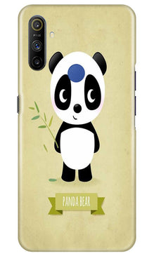 Panda Bear Mobile Back Case for Realme Narzo 10a (Design - 317)
