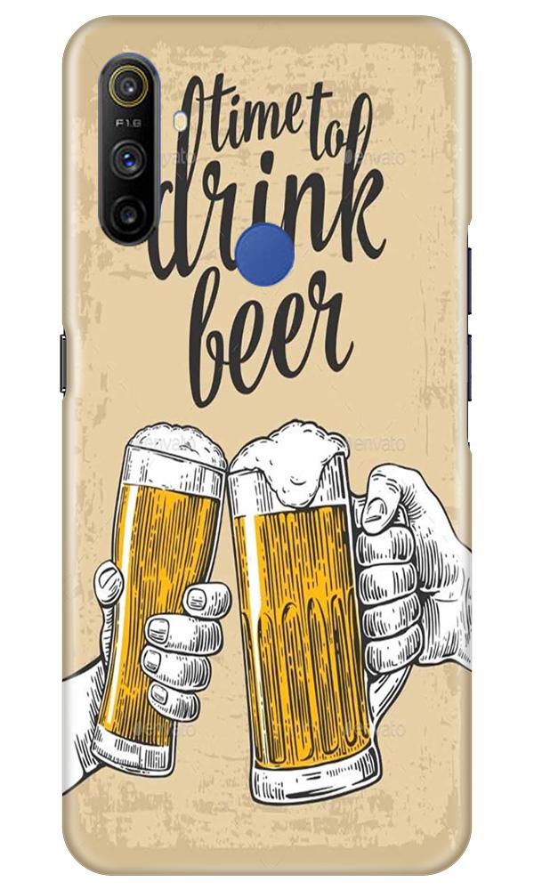 Drink Beer Mobile Back Case for Realme Narzo 10a (Design - 328)