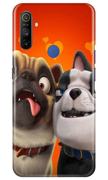 Dog Puppy Mobile Back Case for Realme Narzo 10a (Design - 350)