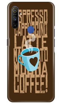 Love Coffee Mobile Back Case for Realme Narzo 10a (Design - 351)