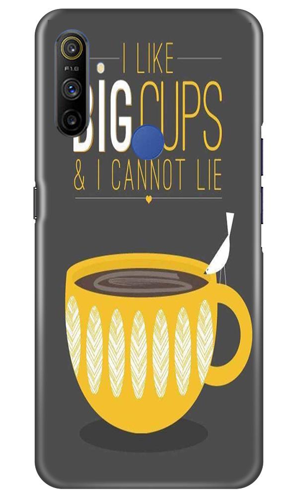 Big Cups Coffee Mobile Back Case for Realme Narzo 10a (Design - 352)